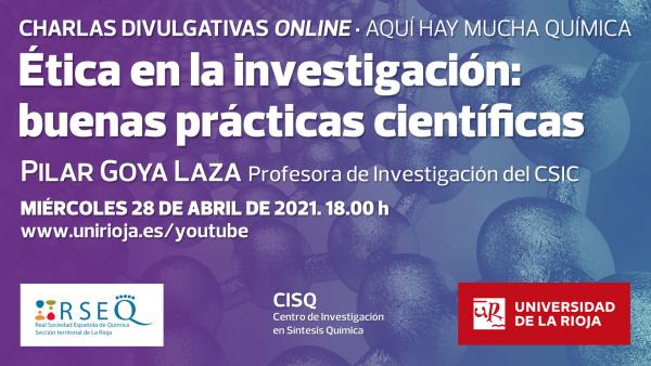Pilar Goya Laza. Profesora de Investigación del CSIC imparte la Conferencia "Ética en la investigación: buenas prácticas científicas"